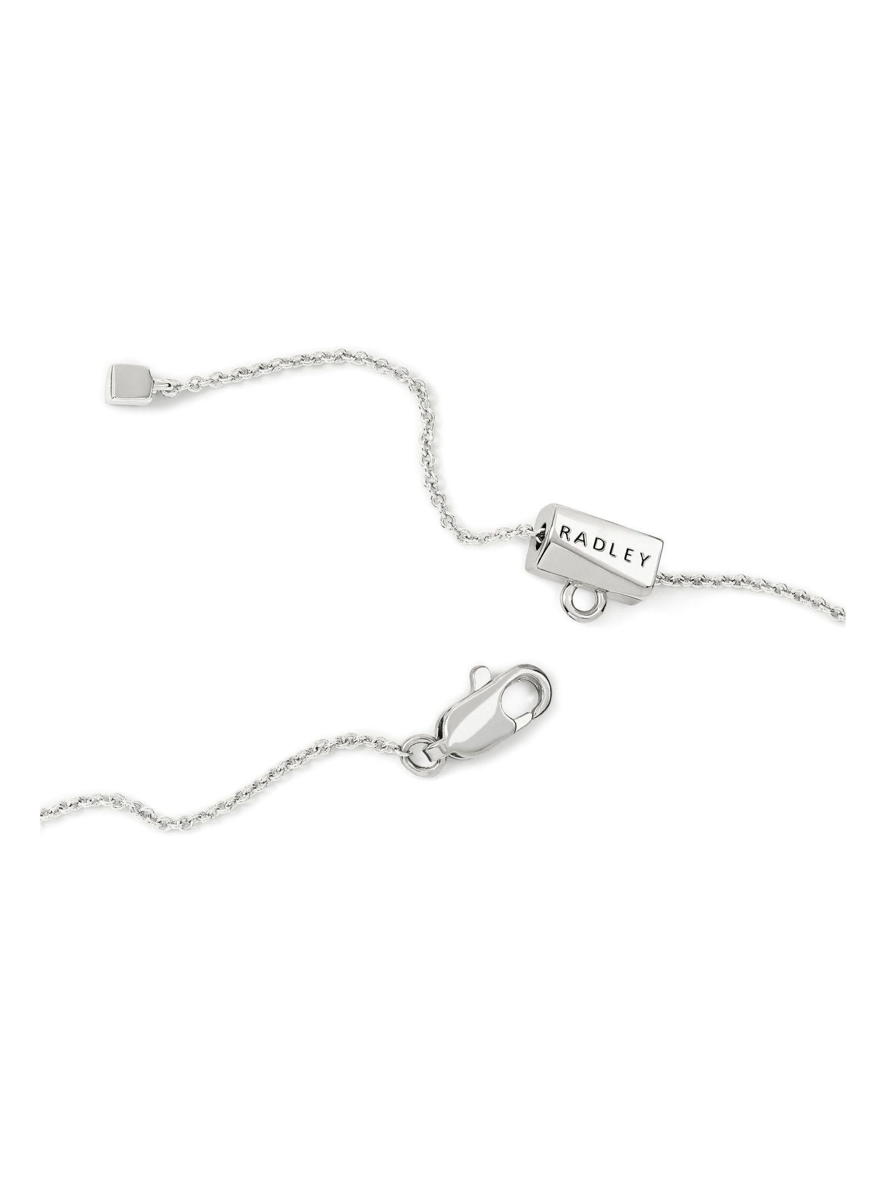 Radley silver tone hammered heart necklace - British product
