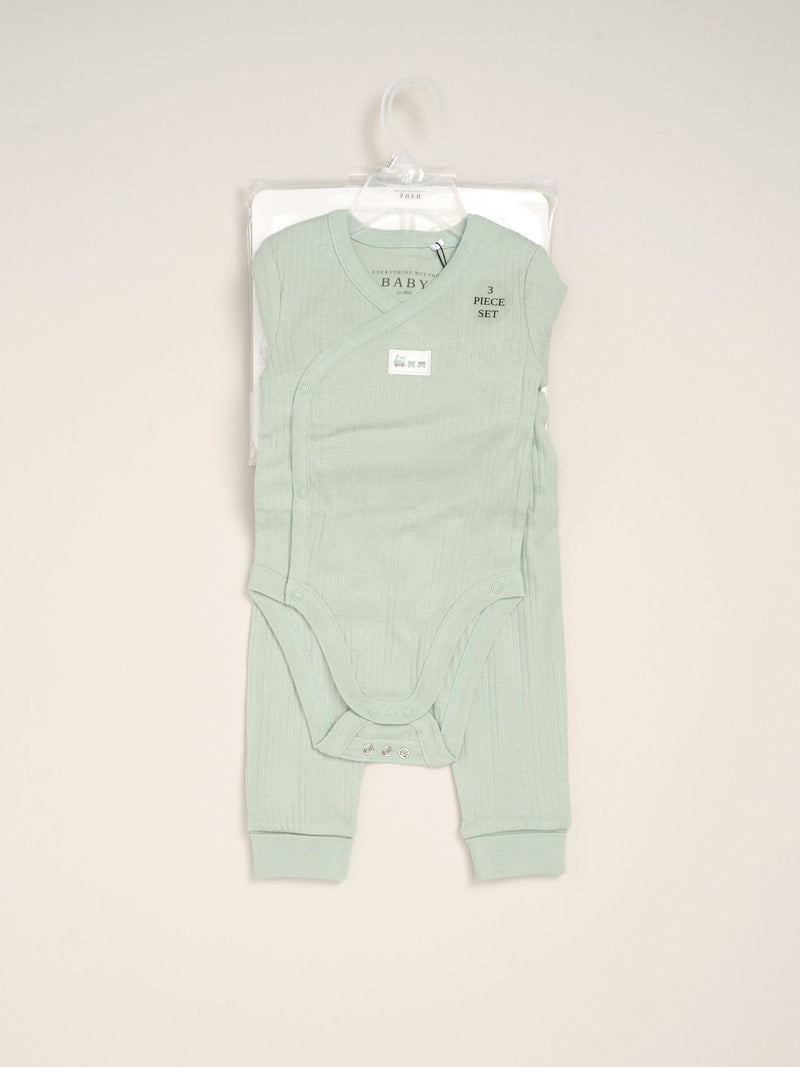 Rock-A-Bye Baby Boutique green 5-piece baby gift set, imported from the UK