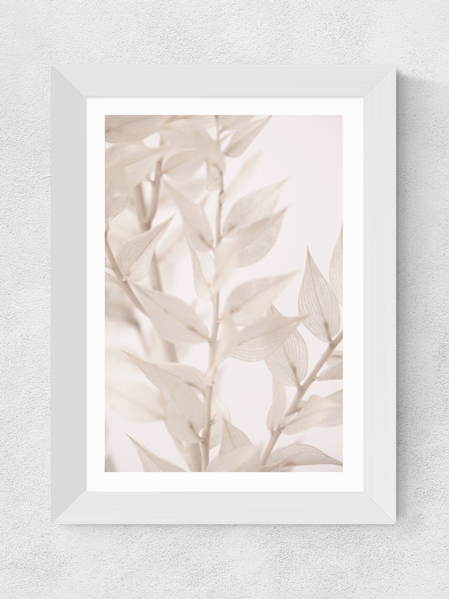 East End Prints White Dried Straws 3 art print - British product