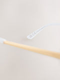 White bridal cat eye sunglasses with recycled frame - British product