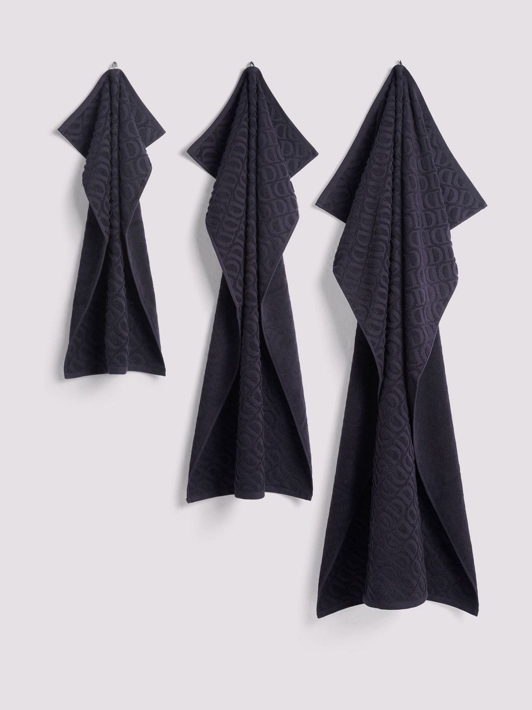 Duchamp premium cotton monogram bath towel (British brand)