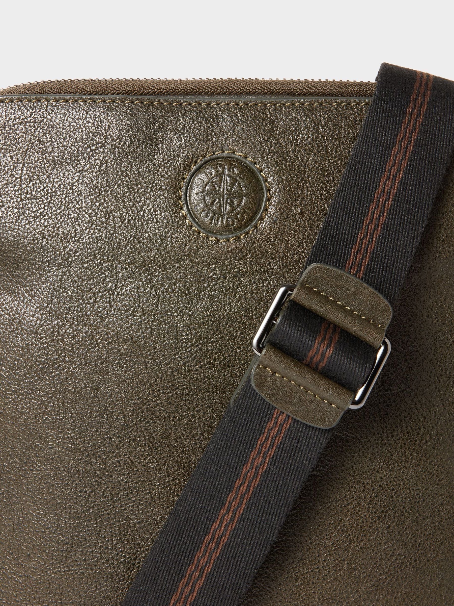 Osprey London Compass leather messenger bag (British brand)