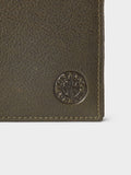 Osprey London Compass Green Leather Card Wallet, imported from the UK