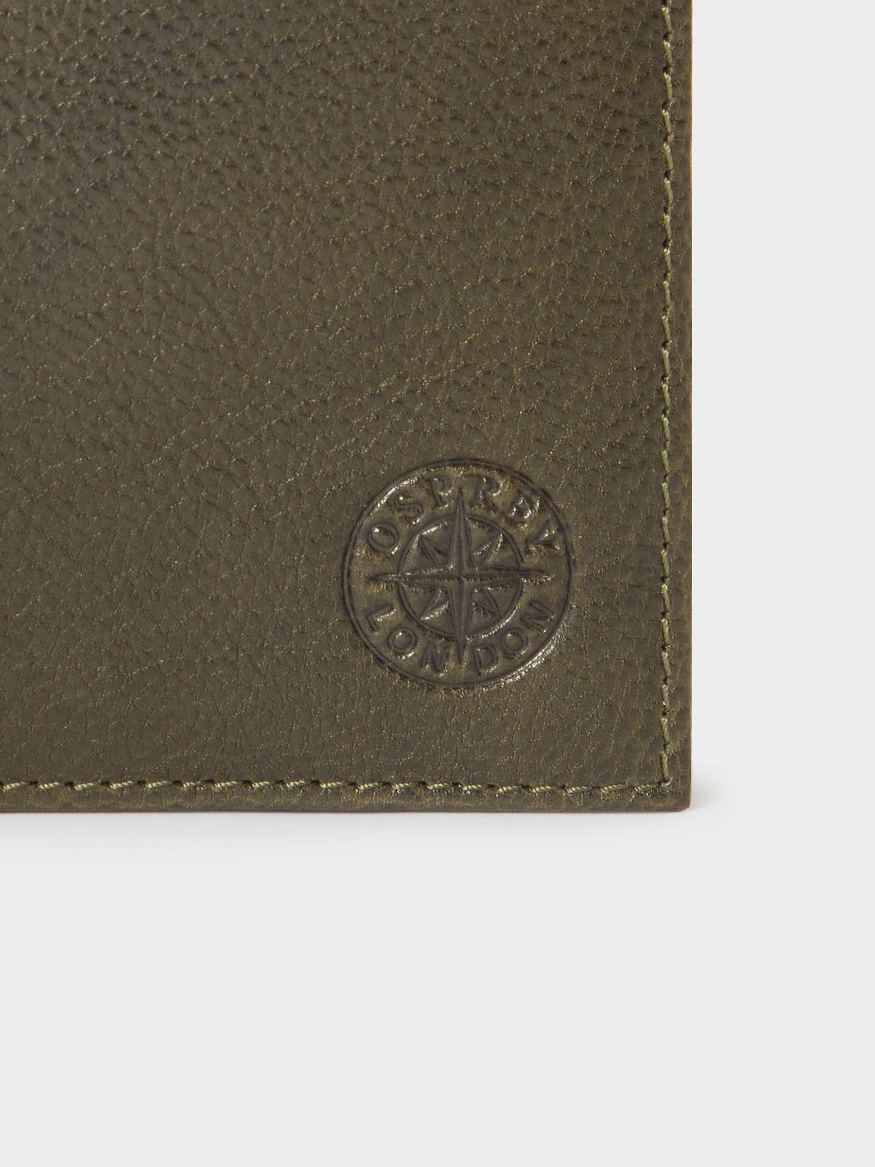 Osprey London green Compass coin wallet (British brand)
