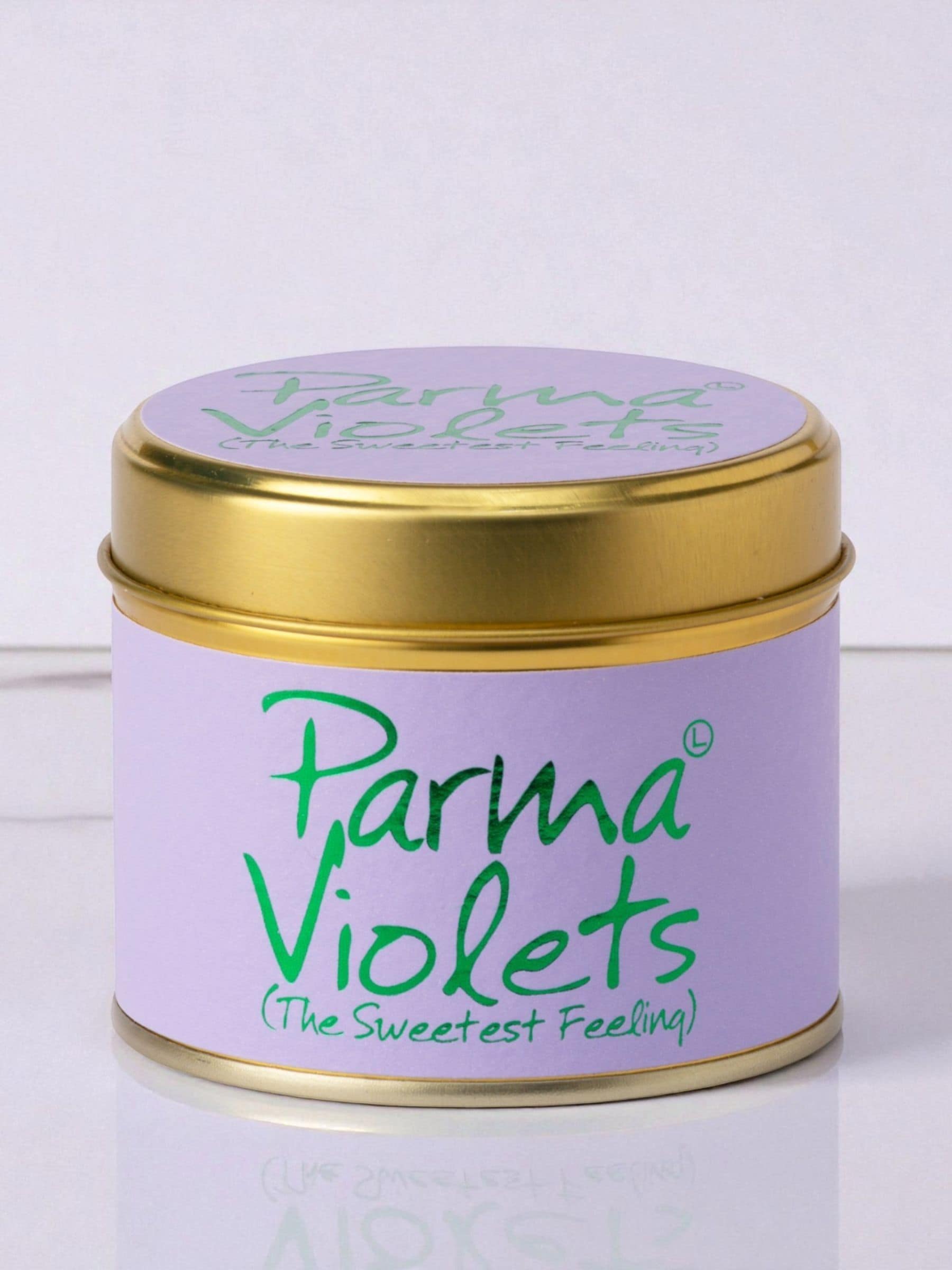 Lily-Flame Parma Violet scented tin candle 230g, UK version