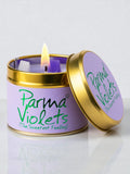 Lily-Flame Parma Violet scented tin candle 230g, UK version