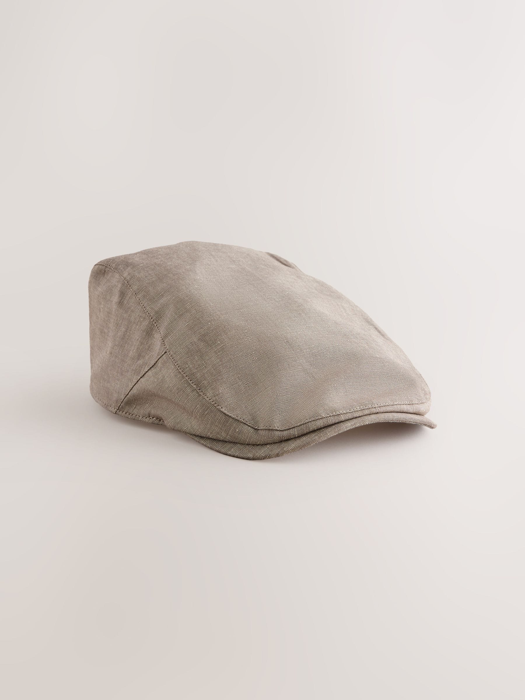 Dark natural flat cap, imported from the UK