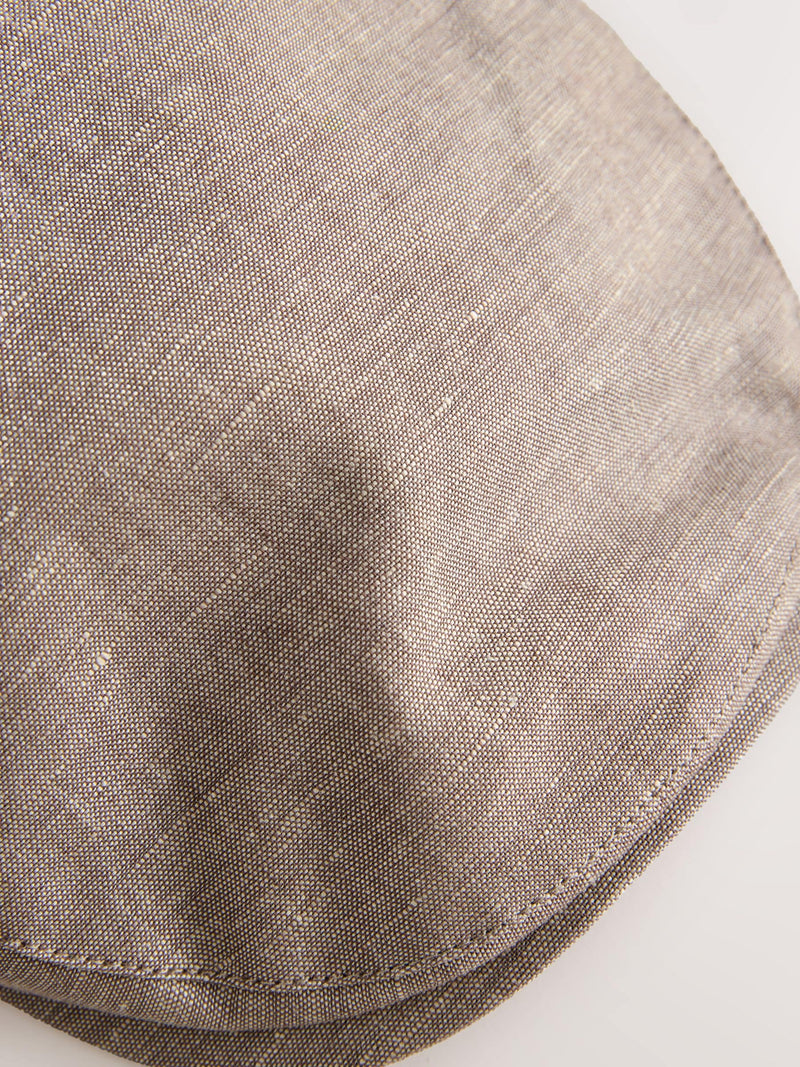 Dark natural flat cap, imported from the UK