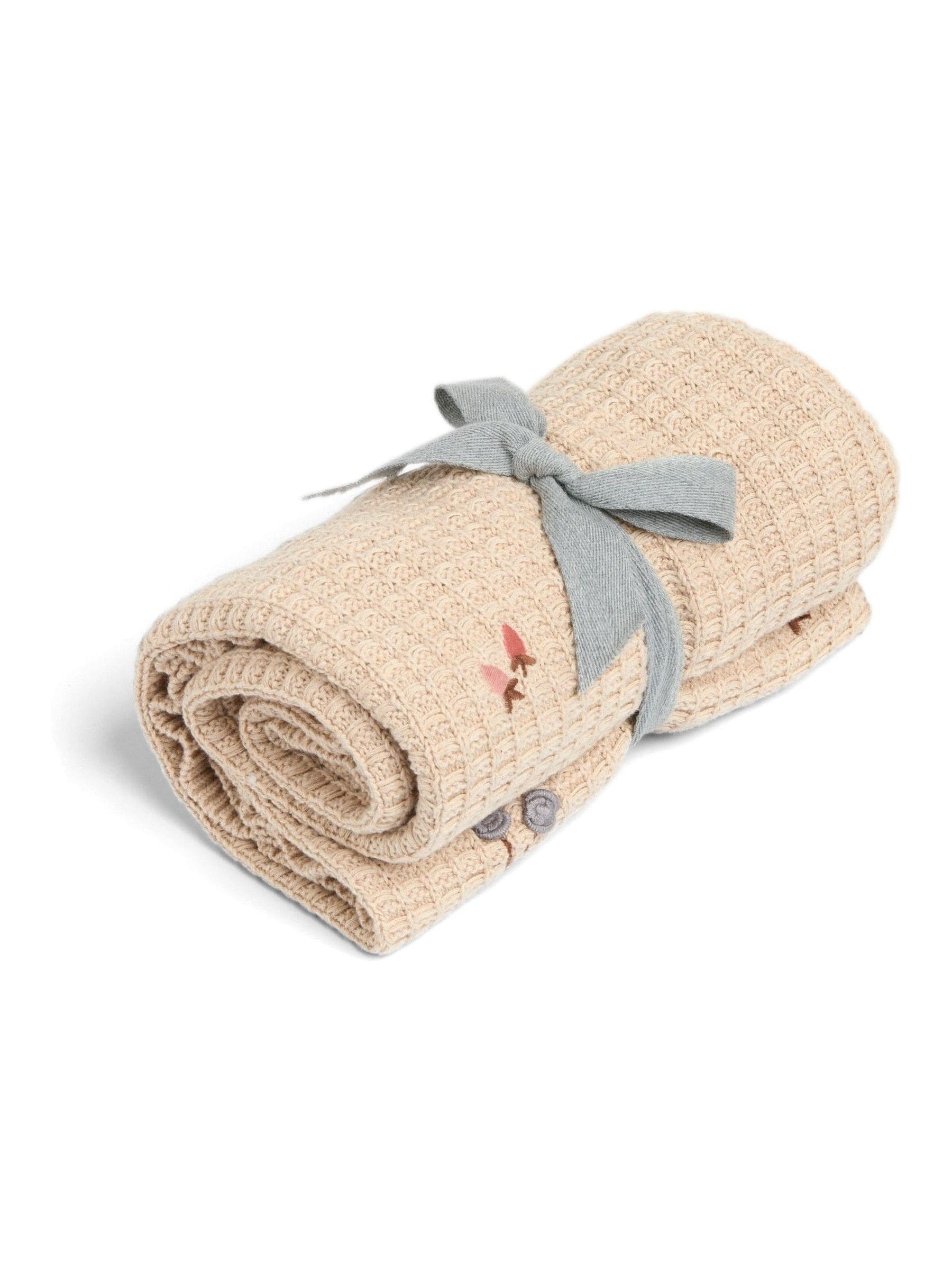 Mamas & Papas Berry small knitted blanket, UK version