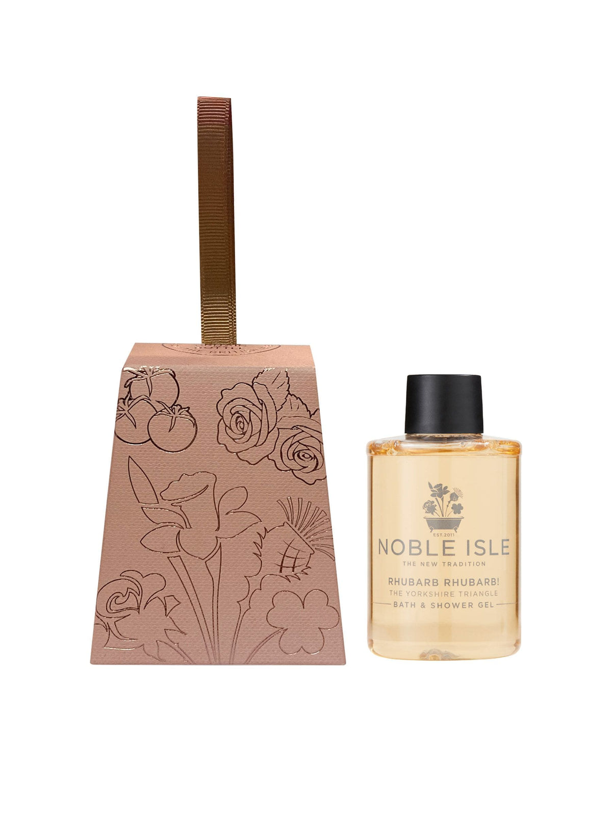 Noble Isle Rhubarb Rhubarb bath & shower gel 75ml - British product
