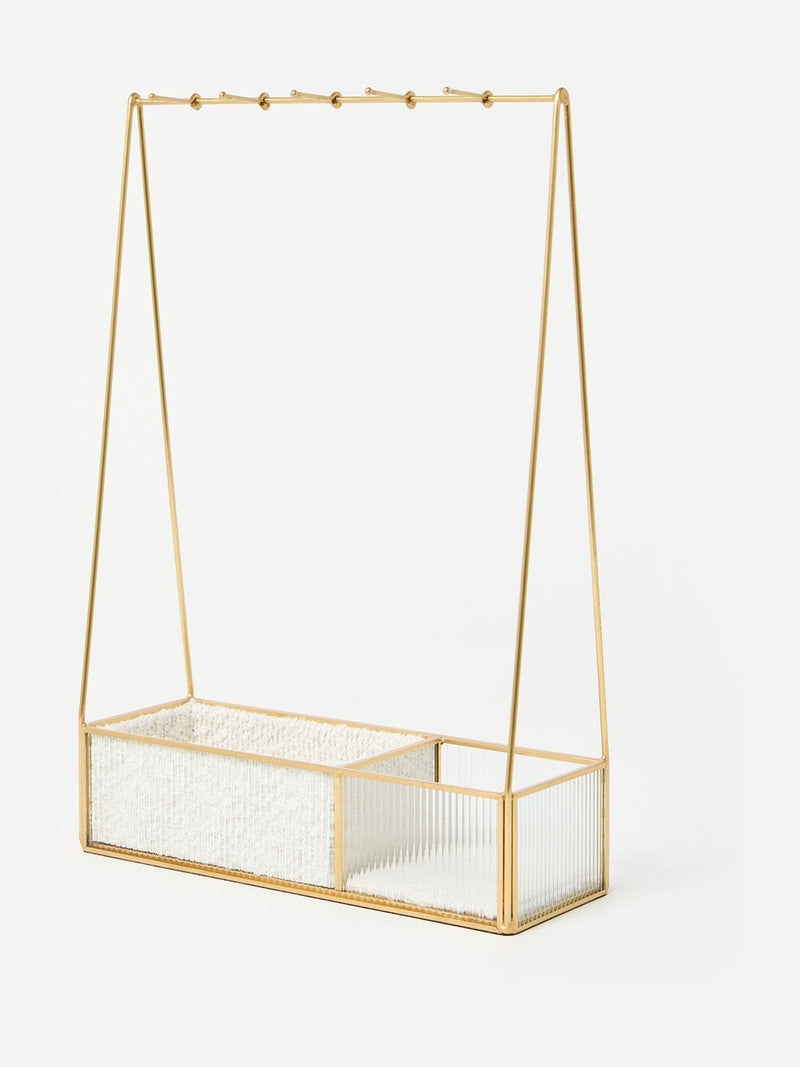Oliver Bonas cream boucle jewellery stand - British product