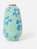 Oliver Bonas Blue Flor Ceramic Vase