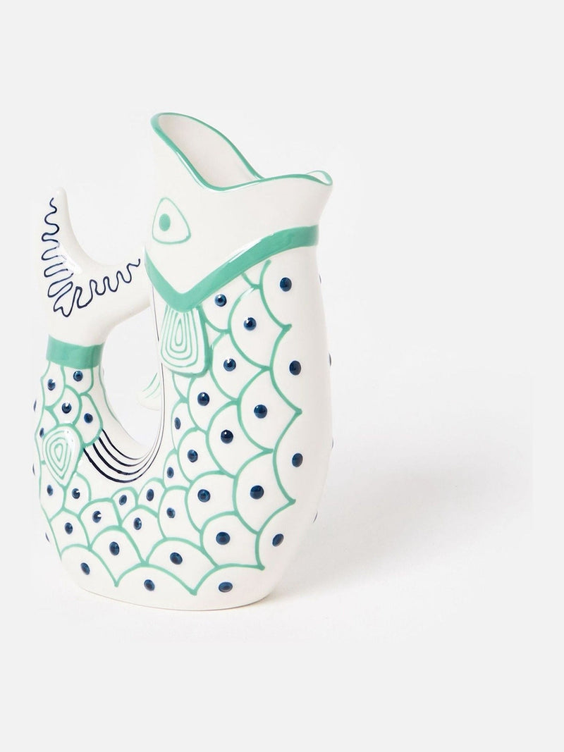 Oliver Bonas large fish jug ceramic 24cm (British brand)