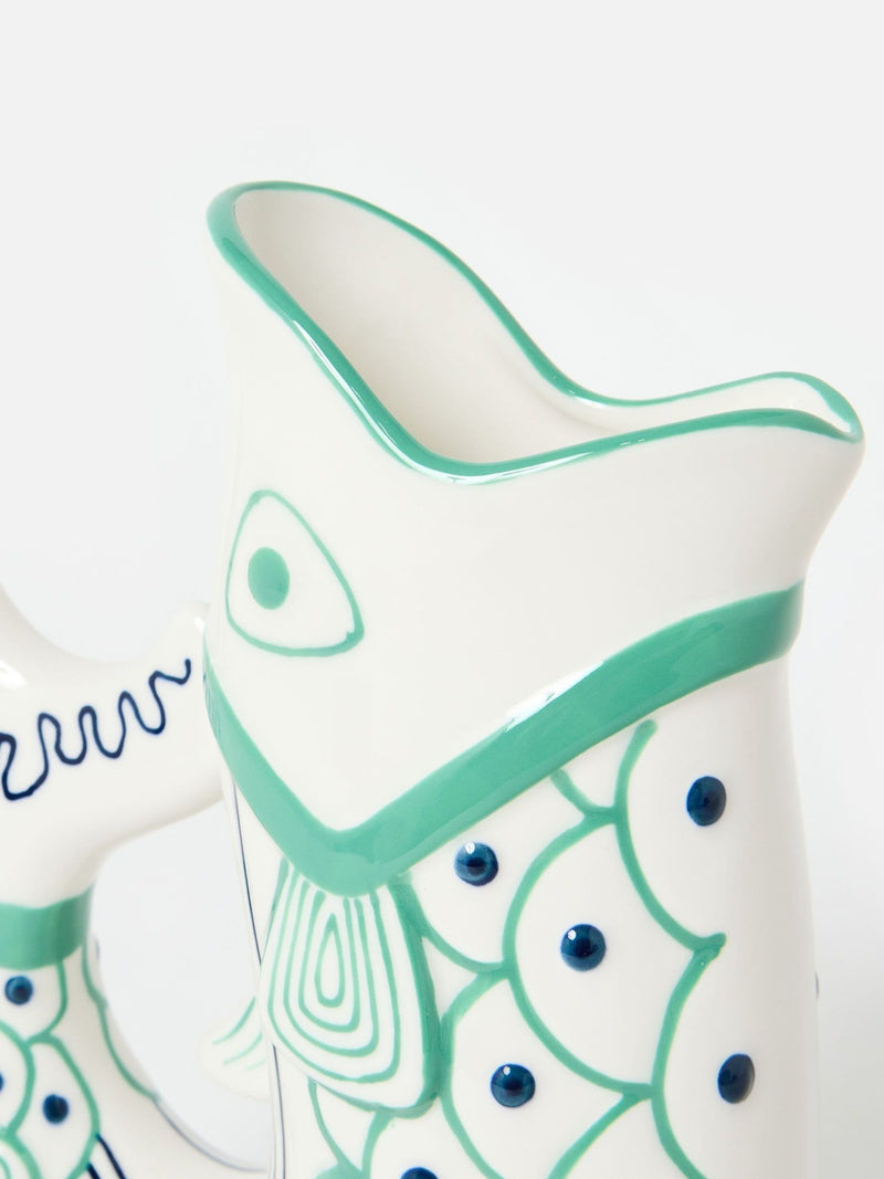 Oliver Bonas large fish jug ceramic 24cm (British brand)