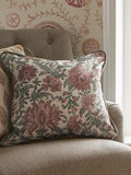 Esselle Home Cream Nima Floral cushion 50cm, imported from the UK