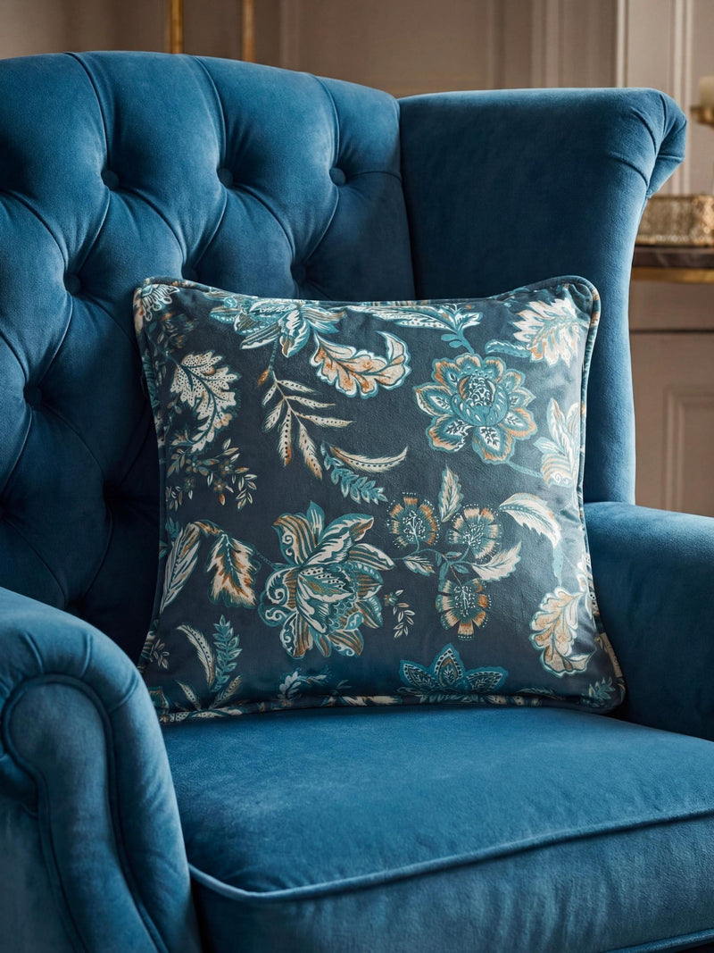 Esselle Home Natural Kashmir Jacobean cushion 50x50cm, UK version