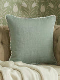 Esselle Home Grey Eden Plain/Nima Floral Mineral Cushion