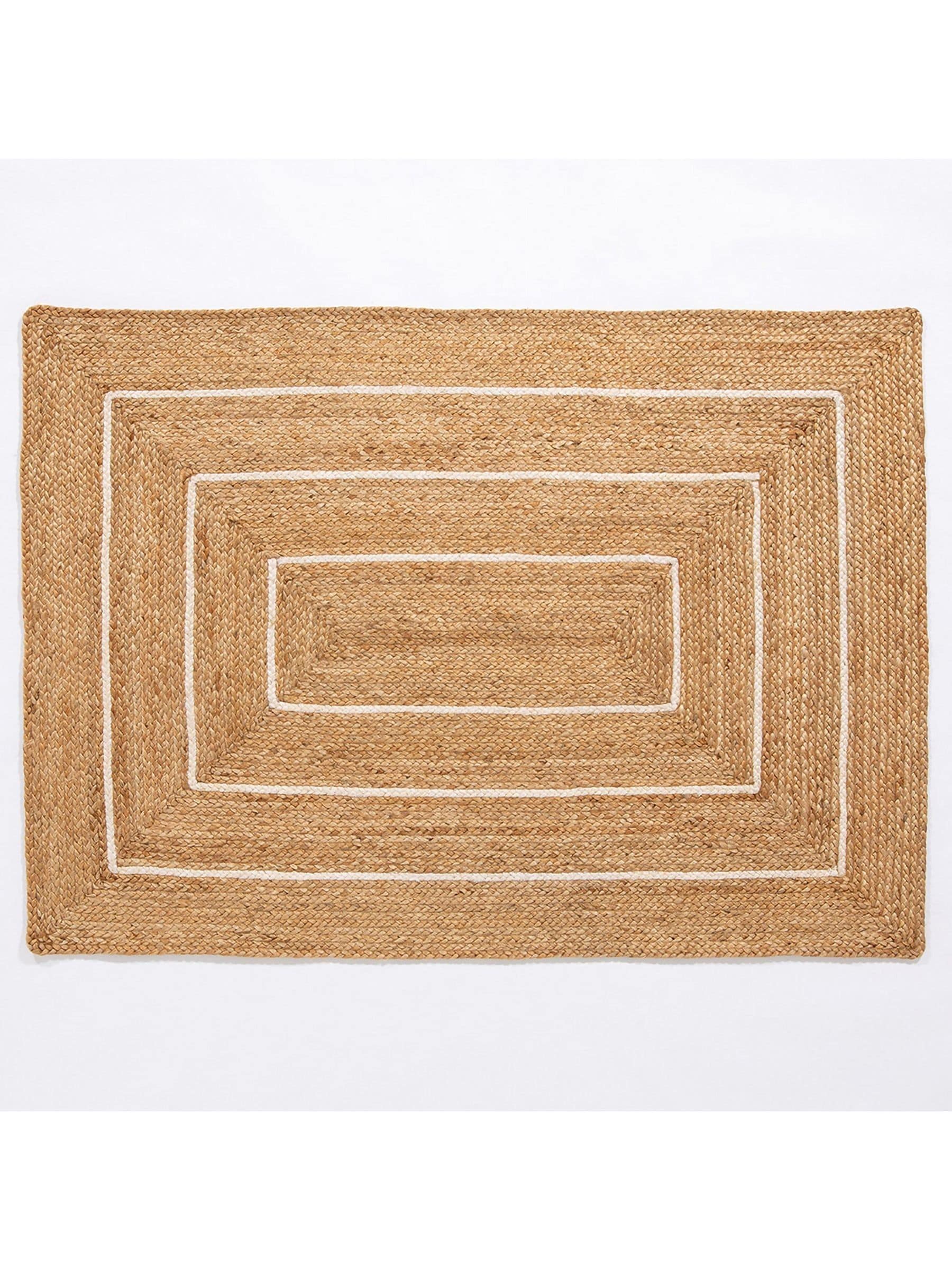 Esselle Home Prestbury border jute rug 120x170cm (British brand)