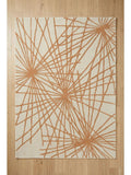 Esselle Home wool rug starburst design sage green (British brand)
