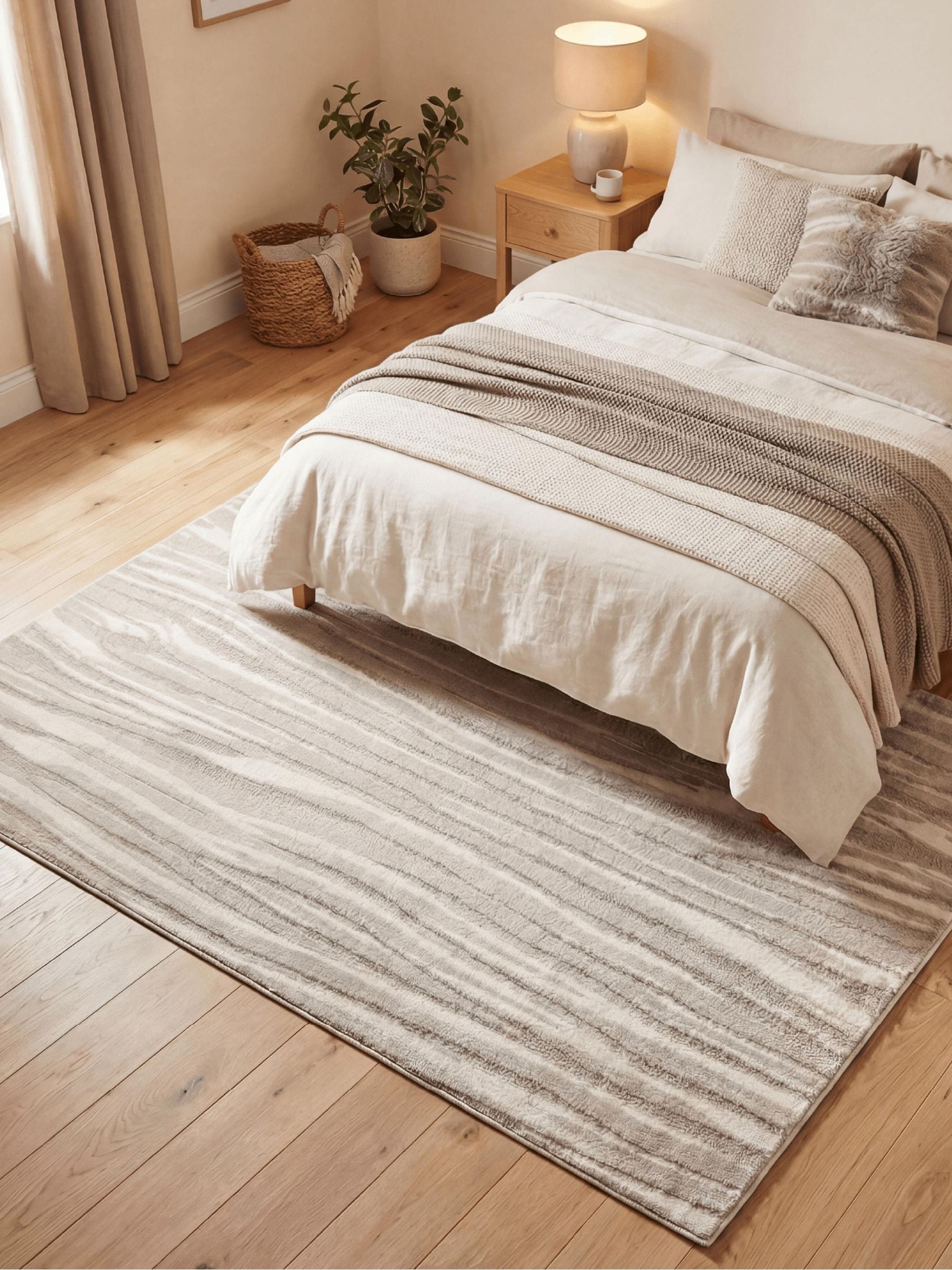 Arthouse Neutral Rhythm Willow Rug 120x170cm - British product