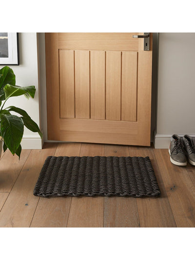 Next Arthouse Didsbury Braided Polypropylene Slate Doormat - 45cm x 75cm- Buy online at McGrocer