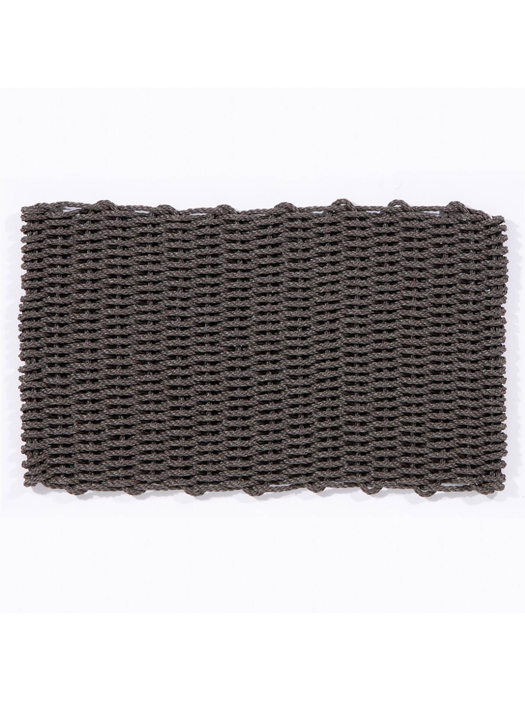 Arthouse braided polypropylene doormat in slate, imported from the UK