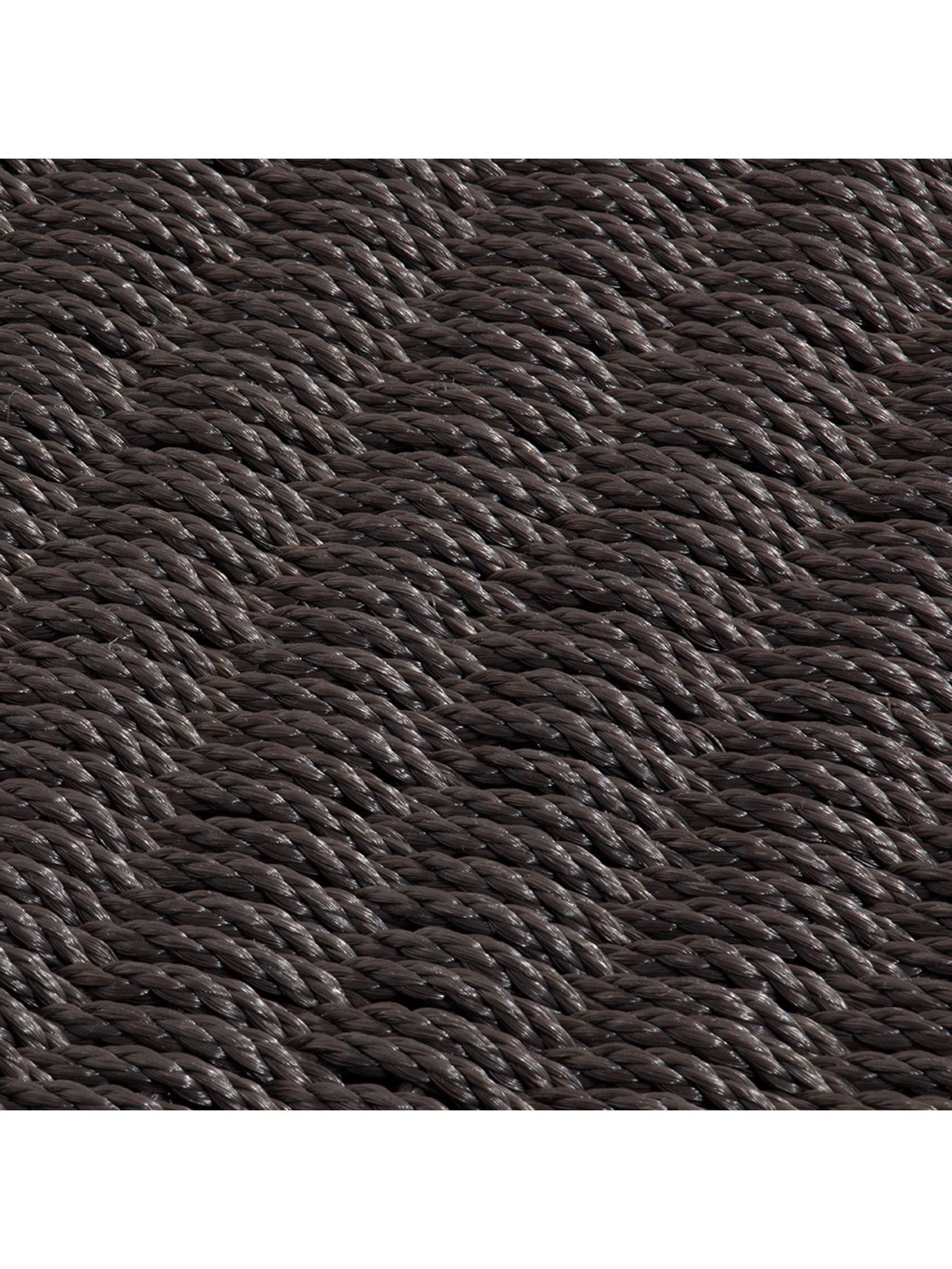 Arthouse braided polypropylene doormat in slate, imported from the UK