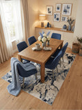 Arthouse Navy Muse Bahia Marble rug, imported from the UK