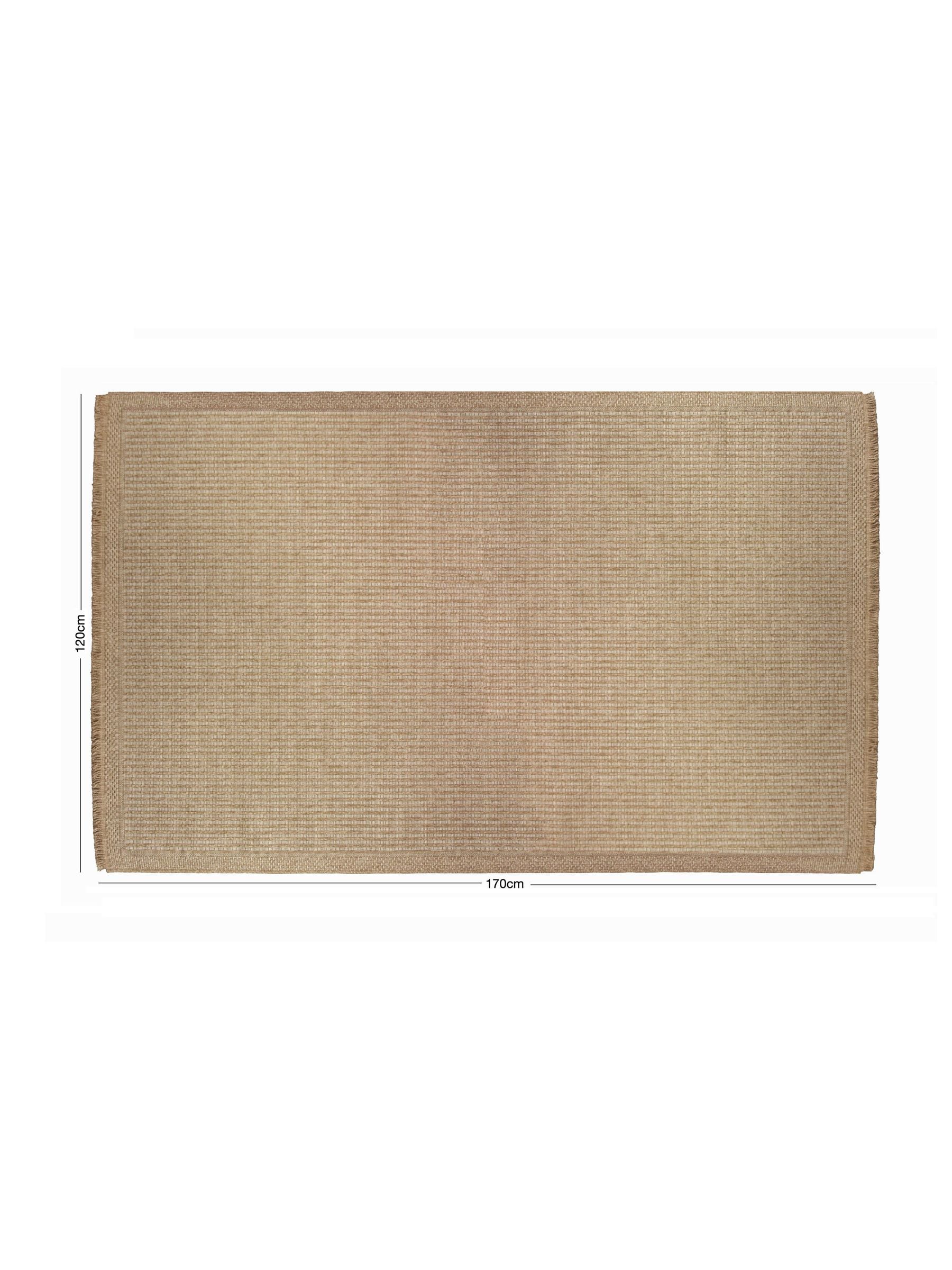Arthouse neutral jute effect weave rug 160x230cm (British brand)