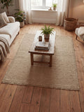 Arthouse neutral jute effect weave rug 160x230cm (British brand)