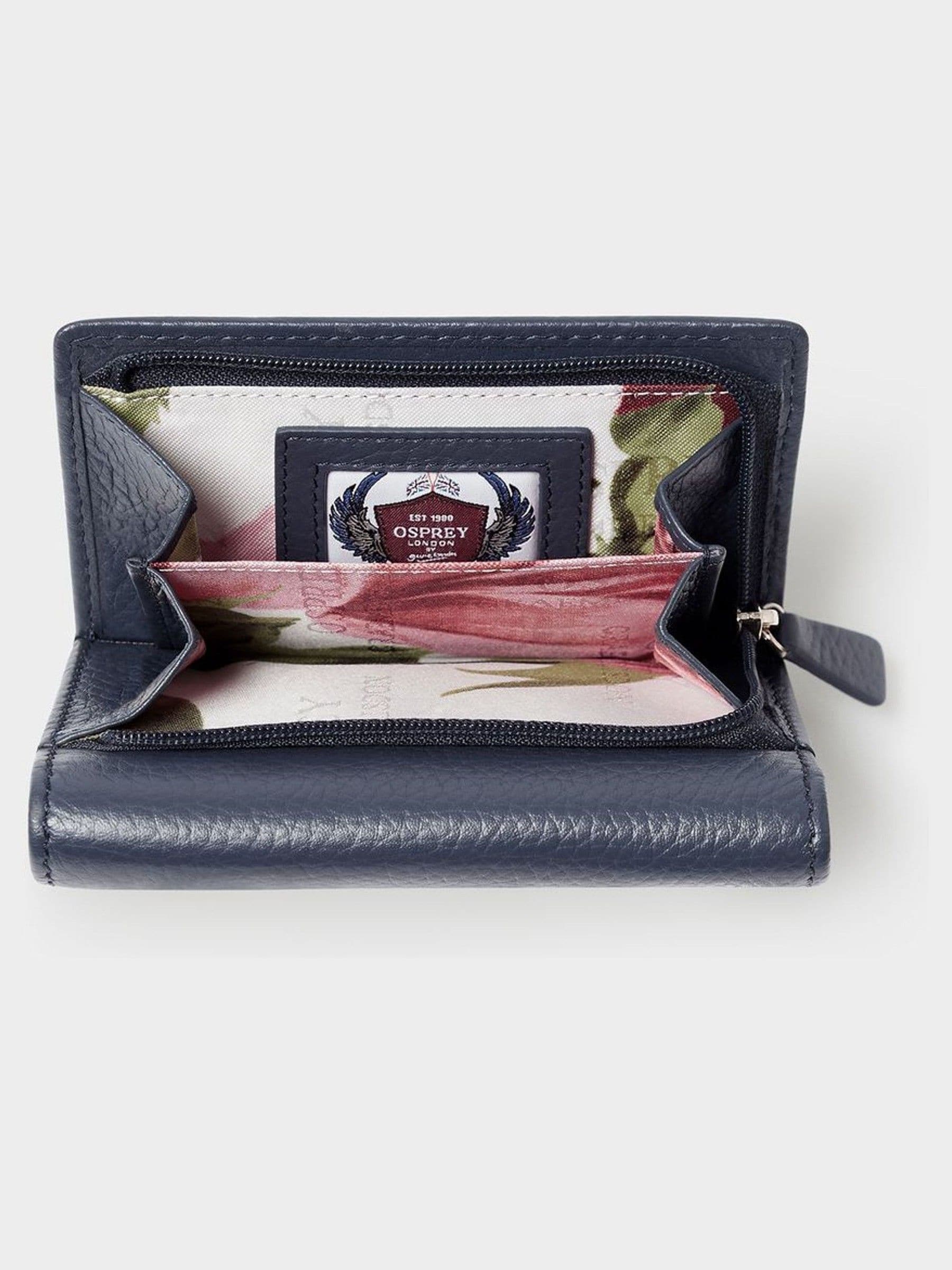 Osprey London blue Tilly leather purse gift set - British product
