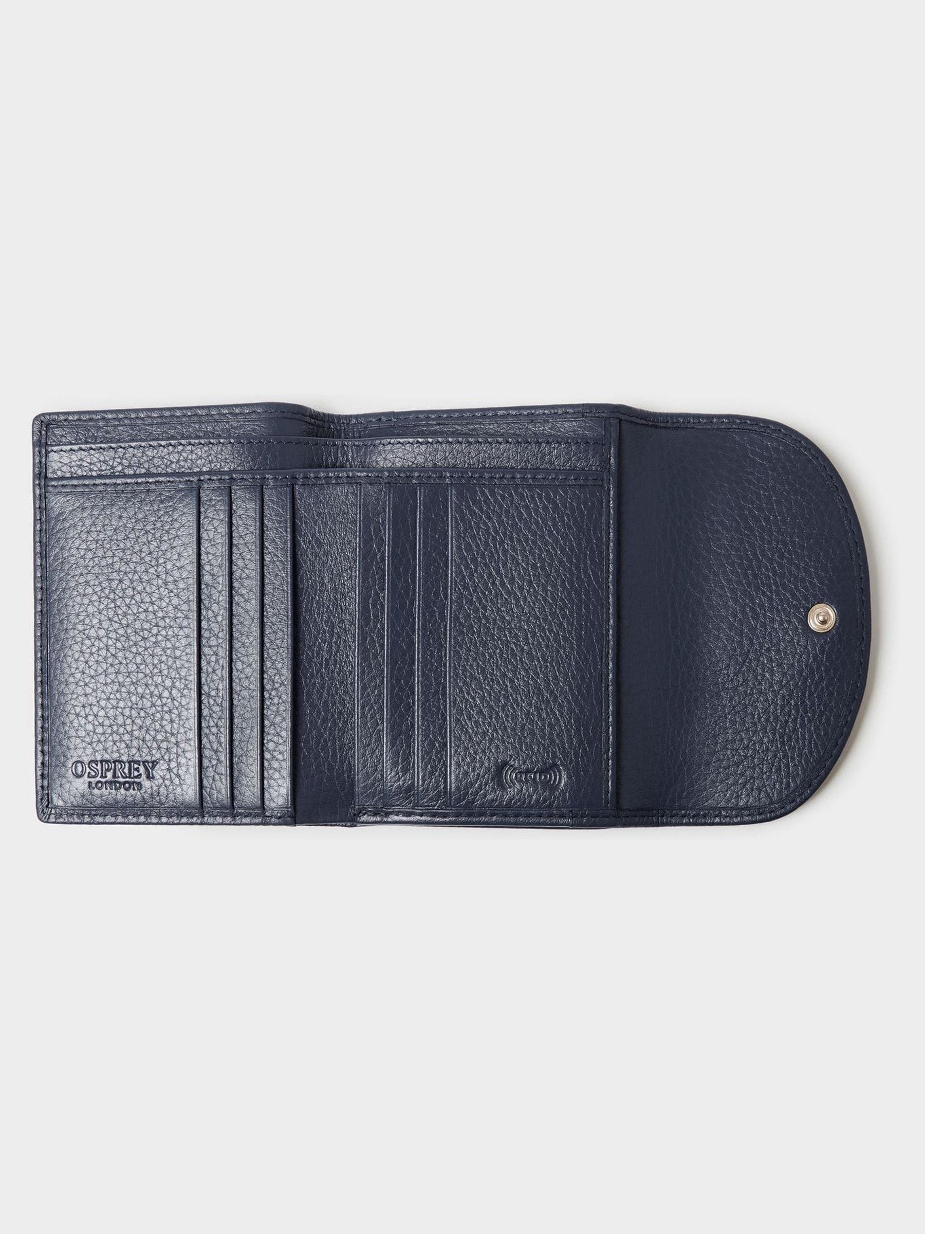 Osprey London blue Tilly leather purse gift set - British product
