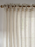 Yard Natural Nimbus sheer curtain panel, imported from the UK