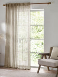 Yard beige sheer curtain panel, UK version