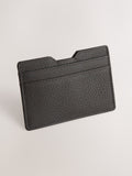 Black Leather Grainy Card Holder