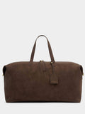 Katie Loxton chocolate suedette weekend bag - British product