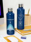 Superman blue metal water bottle 500ml - British brand