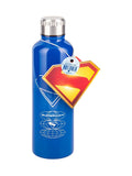 Superman blue metal water bottle 500ml - British brand