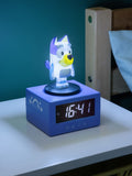 Bluey Blue Icon alarm clock 15.6cm tall (British brand)