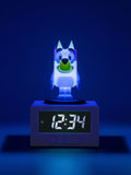 Bluey Blue Icon alarm clock 15.6cm tall (British brand)