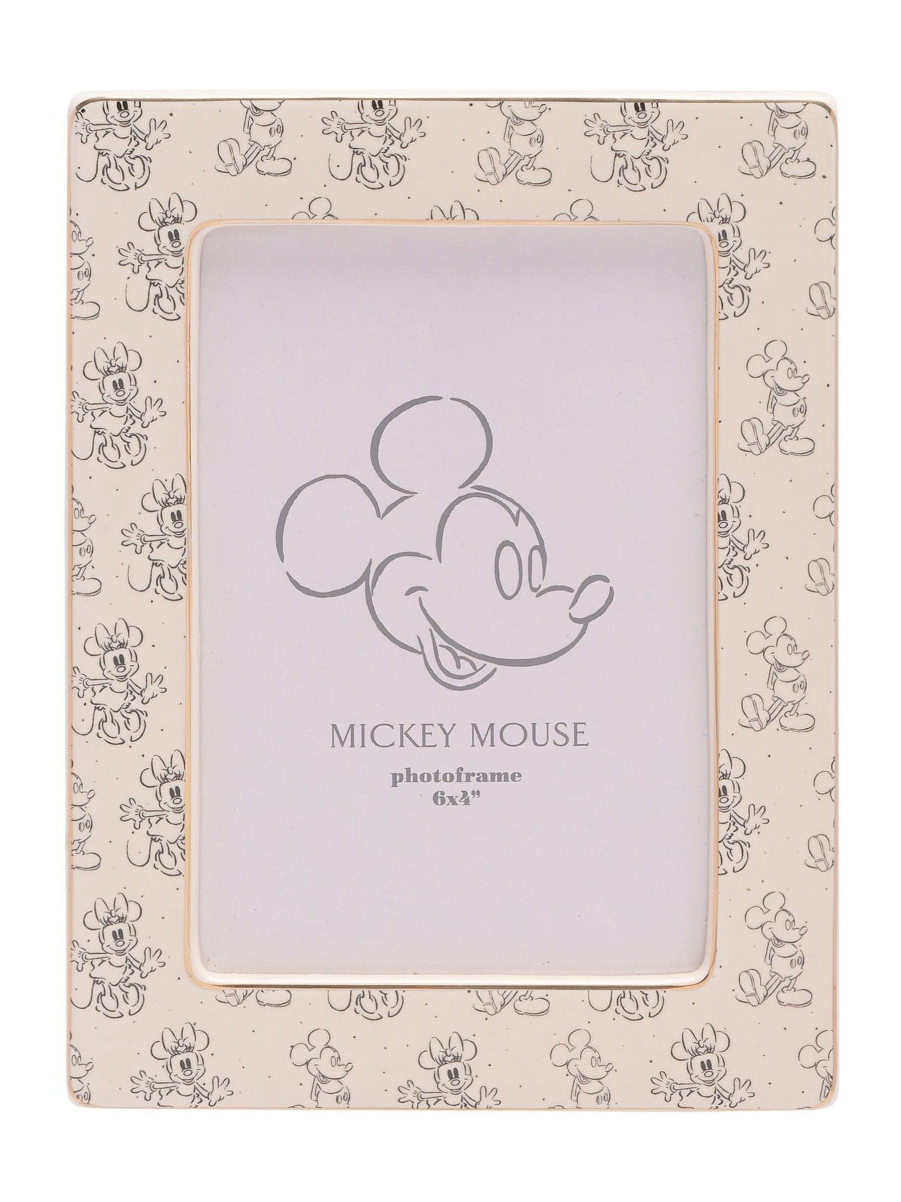 Widdop Disney ceramic frame 4x6 featuring Mickey and Minnie (British brand)
