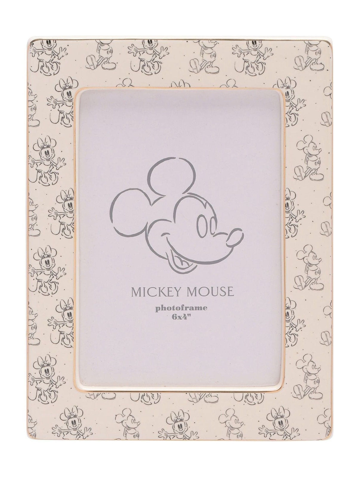 Widdop Disney ceramic frame 4x6 featuring Mickey and Minnie (British brand)