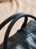 Made Yours personalised black PU weekend holdall bag - British product