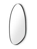 Julian Bowen black Rushmore wall mirror 130cm high (British brand)