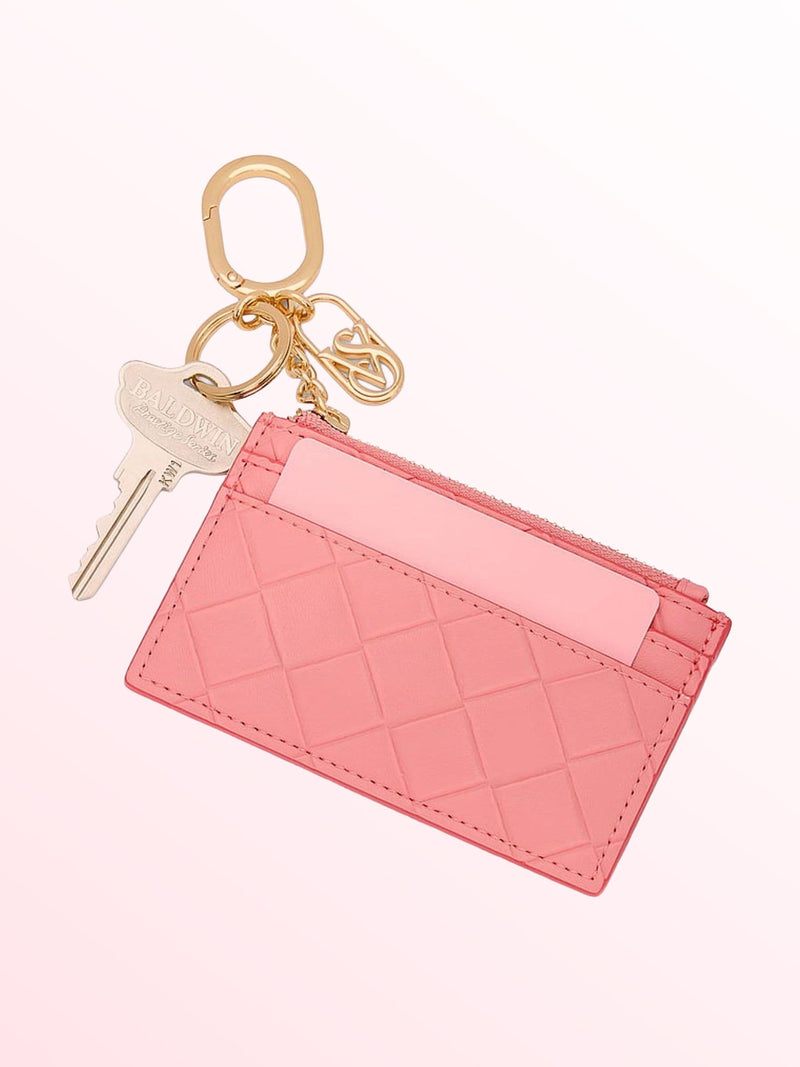 Victoria's Secret Leopard Brown Card Case Keyring 4.33 x 2.75 in