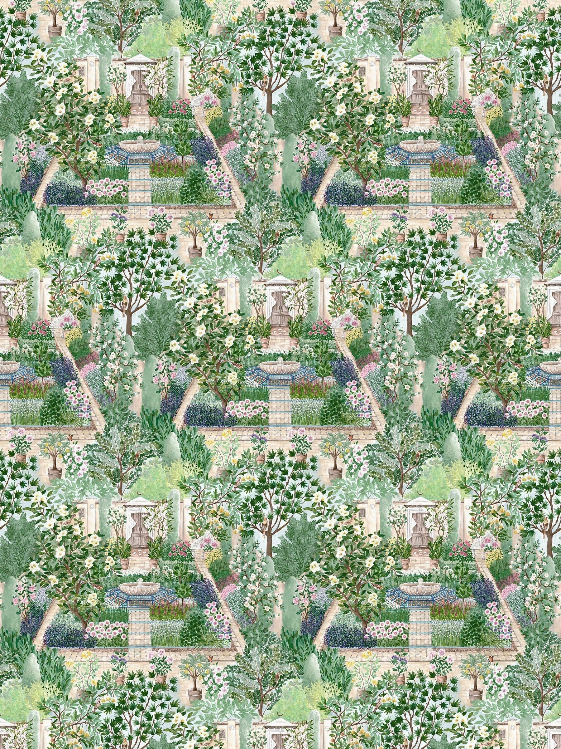 Sanderson wallpaper sample Carpet Garden design A4, imported from the UK