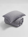 Secret Linen Store French Blue Fred Stripe standard pillowcase, imported from the UK