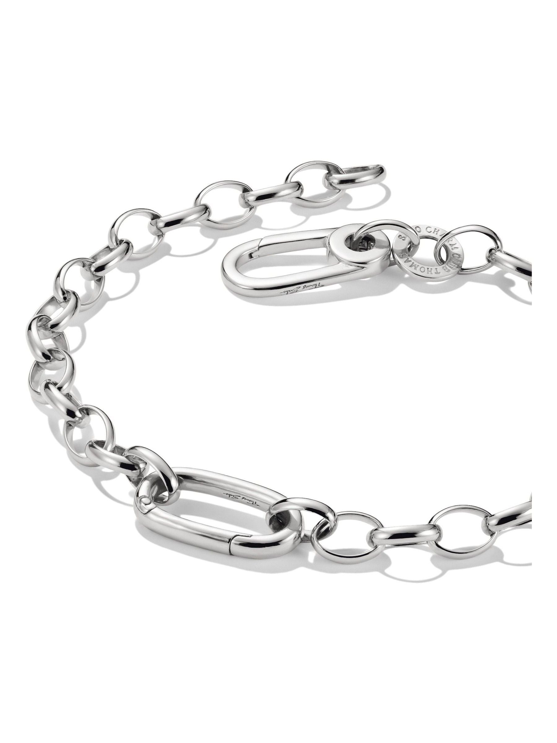 Thomas Sabo Silver Plated Charm Connect Link Bracelet