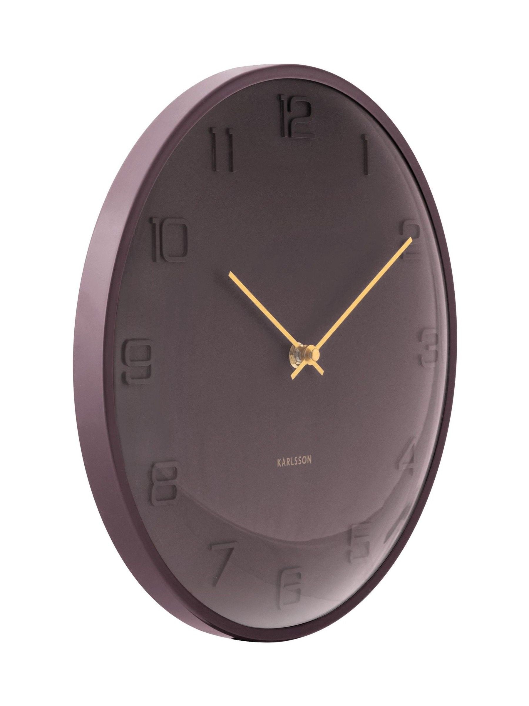 Karlsson wall clock Earth Brown Fuerte Dome 30.5cm, imported from the UK
