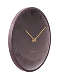 Karlsson wall clock Earth Brown Fuerte Dome 30.5cm, imported from the UK